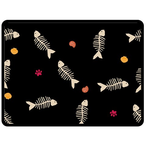 Pattern Design Seamless Fishbone 80  x 56  Two Sides Fleece Blanket (Large) from ArtsNow.com 80 x60  Blanket Back
