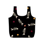 Pattern Design Seamless Fishbone Full Print Recycle Bag (S)
