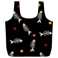 Pattern Design Seamless Fishbone Full Print Recycle Bag (XL) from ArtsNow.com Front