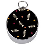 Pattern Design Seamless Fishbone Silver Compasses