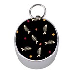 Pattern Design Seamless Fishbone Mini Silver Compasses