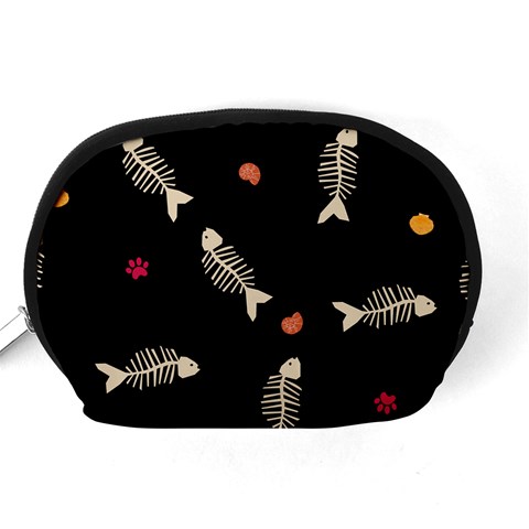 Pattern Design Seamless Fishbone Accessory Pouch (Medium) from ArtsNow.com Back
