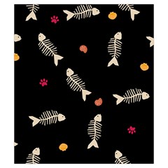 Pattern Design Seamless Fishbone Drawstring Pouch (Small) from ArtsNow.com Front
