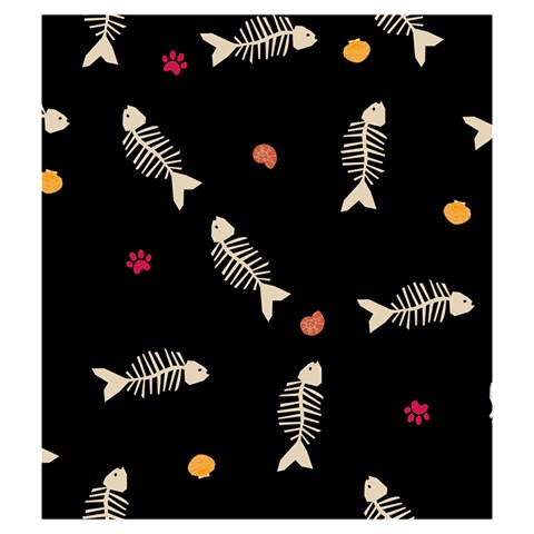 Pattern Design Seamless Fishbone Drawstring Pouch (Medium) from ArtsNow.com Front