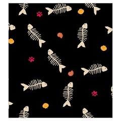 Pattern Design Seamless Fishbone Drawstring Pouch (Large) from ArtsNow.com Back