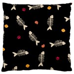 Pattern Design Seamless Fishbone Standard Premium Plush Fleece Cushion Case (One Side)