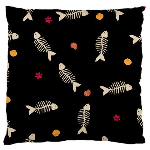 Pattern Design Seamless Fishbone Large Premium Plush Fleece Cushion Case (One Side) from ArtsNow.com Front