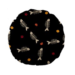Pattern Design Seamless Fishbone Standard 15  Premium Flano Round Cushions from ArtsNow.com Front
