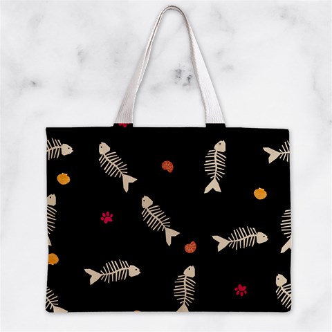Pattern Design Seamless Fishbone Zipper Mini Tote Bag from ArtsNow.com Front