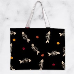 Pattern Design Seamless Fishbone Zipper Mini Tote Bag from ArtsNow.com Front