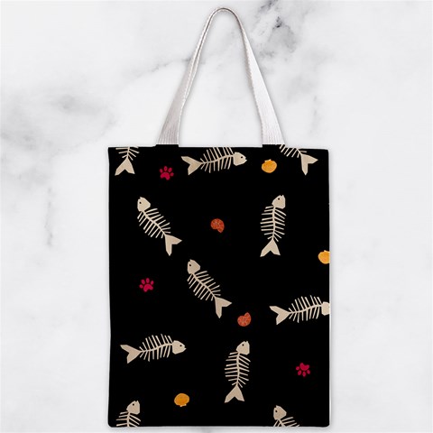 Pattern Design Seamless Fishbone Zipper Classic Tote Bag from ArtsNow.com Front