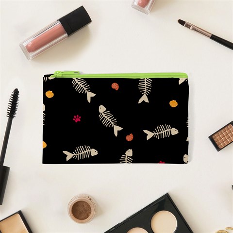 Pattern Design Seamless Fishbone Cosmetic Bag (XS) from ArtsNow.com Front