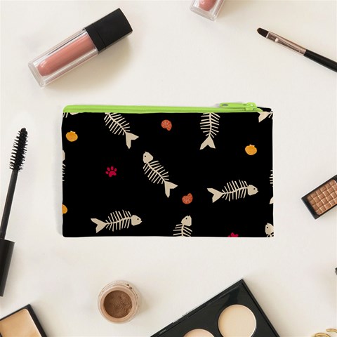 Pattern Design Seamless Fishbone Cosmetic Bag (XS) from ArtsNow.com Back