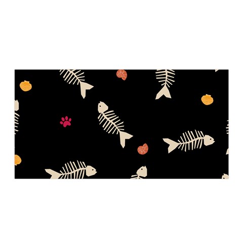 Pattern Design Seamless Fishbone Satin Wrap 35  x 70  from ArtsNow.com Front
