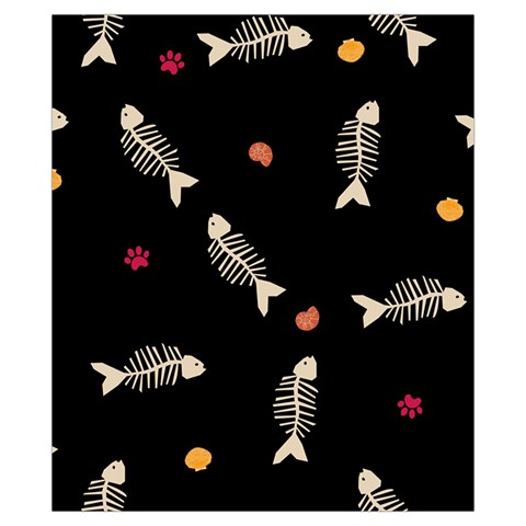 Pattern Design Seamless Fishbone Drawstring Pouch (XS) from ArtsNow.com Front