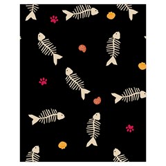 Pattern Design Seamless Fishbone Drawstring Pouch (XL) from ArtsNow.com Back