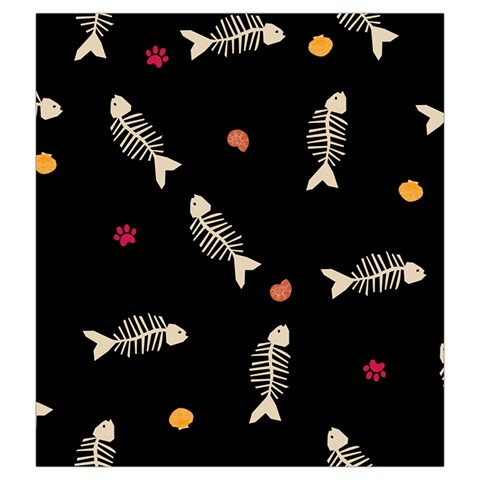 Pattern Design Seamless Fishbone Drawstring Pouch (2XL) from ArtsNow.com Front