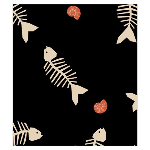 Pattern Design Seamless Fishbone Everyday Shoulder Bag with Pouch Bag from ArtsNow.com Back
