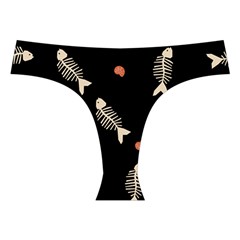 Pattern Design Seamless Fishbone Cross Back Hipster Bikini Set from ArtsNow.com Front Under