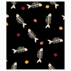 Pattern Design Seamless Fishbone Kids  Hooded Rain Ponchos from ArtsNow.com Hood Left