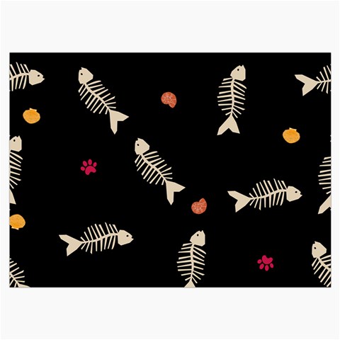 Pattern Design Seamless Fishbone Roll Up Canvas Pencil Holder (M) from ArtsNow.com Front