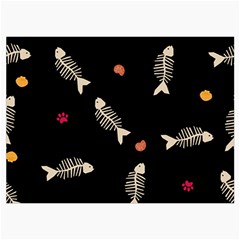 Pattern Design Seamless Fishbone Roll Up Canvas Pencil Holder (L) from ArtsNow.com Front