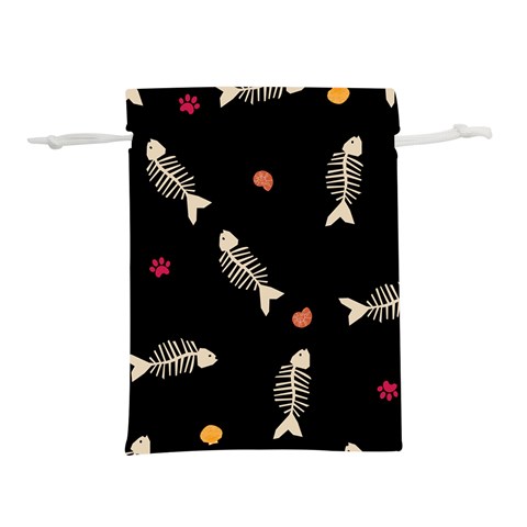 Pattern Design Seamless Fishbone Lightweight Drawstring Pouch (S) from ArtsNow.com Front