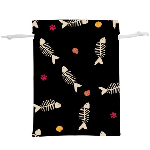 Pattern Design Seamless Fishbone Lightweight Drawstring Pouch (XL) from ArtsNow.com Front