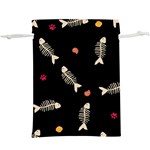 Pattern Design Seamless Fishbone Lightweight Drawstring Pouch (XL)