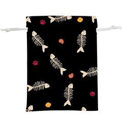 Pattern Design Seamless Fishbone Lightweight Drawstring Pouch (XL) from ArtsNow.com Back