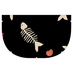 Pattern Design Seamless Fishbone Make Up Case (Medium) from ArtsNow.com Side Left