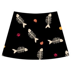 Pattern Design Seamless Fishbone Knee Back Skirt