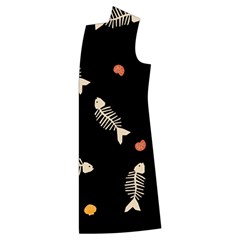 Pattern Design Seamless Fishbone Kids  Long Sleeve Velvet Lounge Robe from ArtsNow.com Front Left