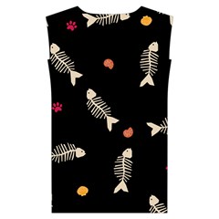 Pattern Design Seamless Fishbone Kids  Stylish Hooded Puffer Vest from ArtsNow.com Back