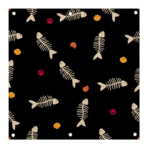 Pattern Design Seamless Fishbone Banner and Sign 3  x 3  from ArtsNow.com Front