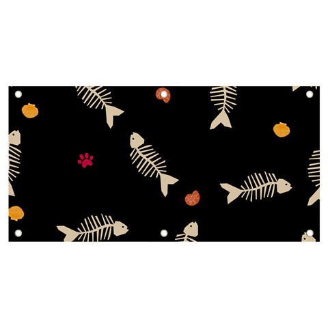 Pattern Design Seamless Fishbone Banner and Sign 4  x 2  from ArtsNow.com Front
