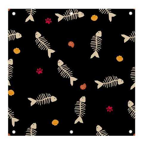 Pattern Design Seamless Fishbone Banner and Sign 4  x 4  from ArtsNow.com Front