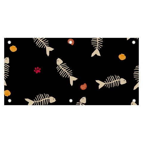 Pattern Design Seamless Fishbone Banner and Sign 6  x 3  from ArtsNow.com Front