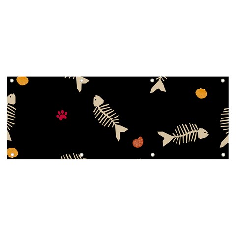 Pattern Design Seamless Fishbone Banner and Sign 8  x 3  from ArtsNow.com Front