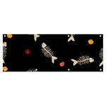 Pattern Design Seamless Fishbone Banner and Sign 8  x 3 