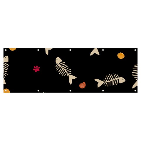 Pattern Design Seamless Fishbone Banner and Sign 12  x 4  from ArtsNow.com Front