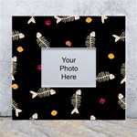 Pattern Design Seamless Fishbone White Wall Photo Frame 5  x 7 