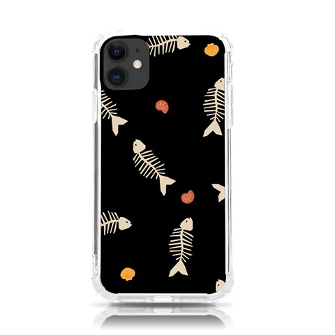 Pattern Design Seamless Fishbone iPhone 11 TPU UV Print Case from ArtsNow.com Front