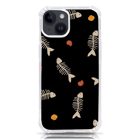 Pattern Design Seamless Fishbone iPhone 14 TPU UV Print Case from ArtsNow.com Front