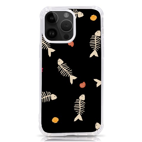 Pattern Design Seamless Fishbone iPhone 14 Pro Max TPU UV Print Case from ArtsNow.com Front