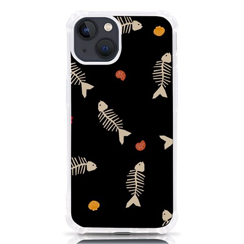 Pattern Design Seamless Fishbone iPhone 13 TPU UV Print Case from ArtsNow.com Front