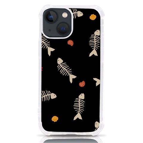 Pattern Design Seamless Fishbone iPhone 13 mini TPU UV Print Case from ArtsNow.com Front