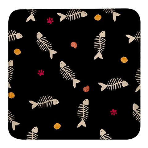Pattern Design Seamless Fishbone Square Glass Fridge Magnet (4 pack) from ArtsNow.com Front