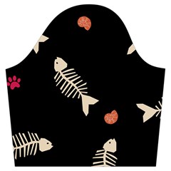 Pattern Design Seamless Fishbone Trumpet Sleeve Cropped Top from ArtsNow.com Sleeve Right