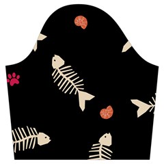 Pattern Design Seamless Fishbone Trumpet Sleeve Cropped Top from ArtsNow.com Sleeve Left